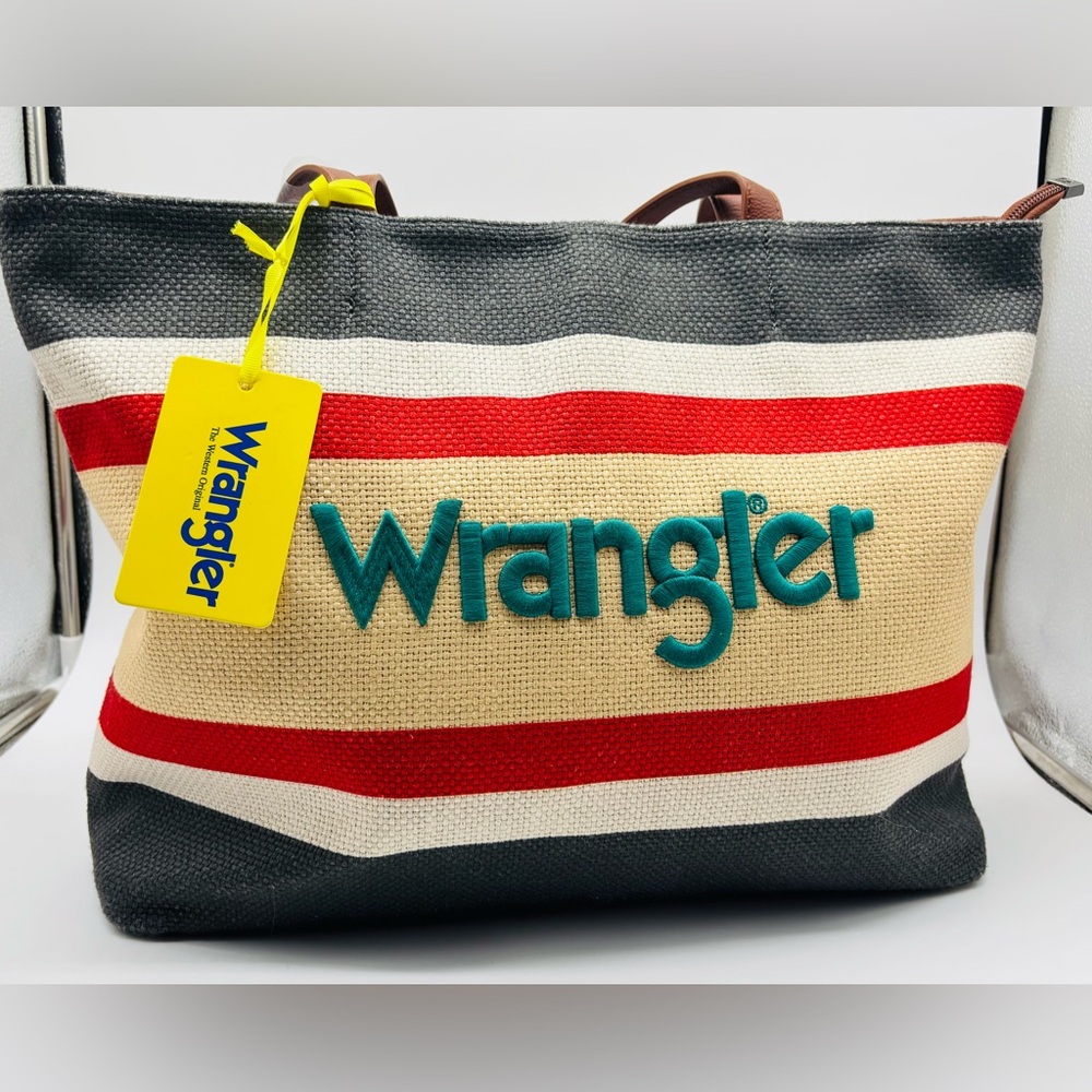 Wrangler Colorfully Striped Tote Bag